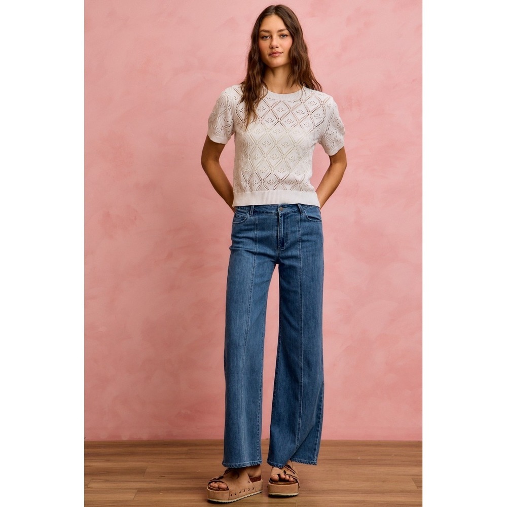 SO ME Seam Detail Mid Rise Stretch Denim Jeans - XL - Picture 10 of 11